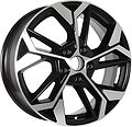 КиК КС1062 ZV 17_Kaptur/Arkana 6.5x17 5x114.3 ET 45 Dia 66.1 алмаз черный