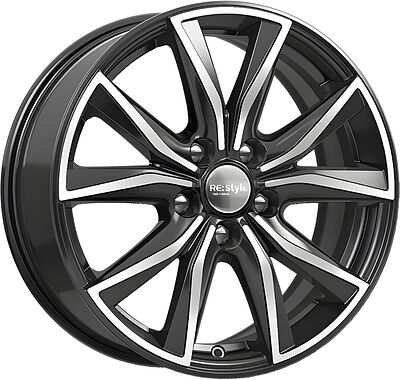 КиК КС867 17CX-5KF 7x17 5x114.3 ET 45 Dia 67.1 алмаз черный