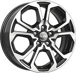 КиК КС892 17_Arkana 6.5x17 5x114.3 ET 50 Dia 60.1 алмаз черный