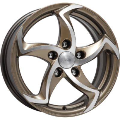 КиК Ландау 6.5x15 5x100 ET 40 Dia 67.1 алмаз брасс