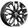 КиК Морейн 6.5x17 5x114.3 ET 50 Dia 66.1 алмаз черный
