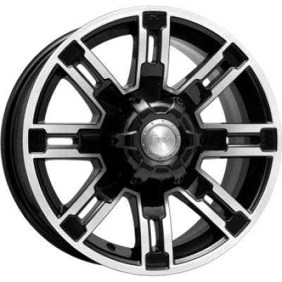 КиК Полюс 7.5x16 6x139.7 ET 30 Dia 100.1 алмаз черный