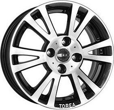 КиК Тореа 5.5x14 4x100 ET 45 Dia 67.1 алмаз черный