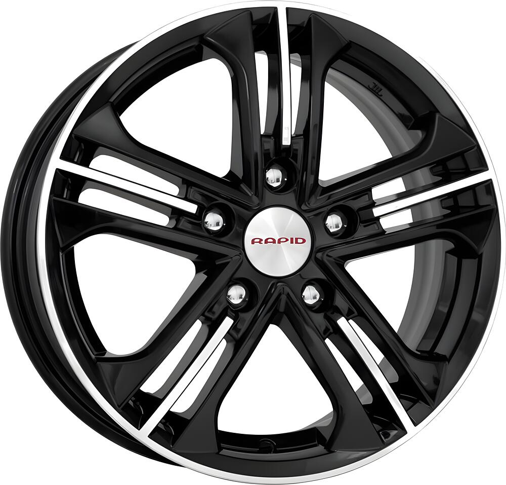 КиК Trinity 6.5x16 5x114.3 ET 50 Dia 66.1 алмаз черный