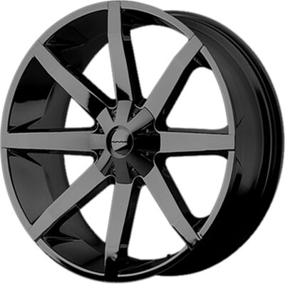 KMC KM651 9.5x22 5x114.3 ET 38 Dia 72.62 Black
