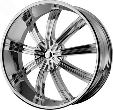 KMC KM672 9x24 6x135 ET 35 Dia 78 Chrome