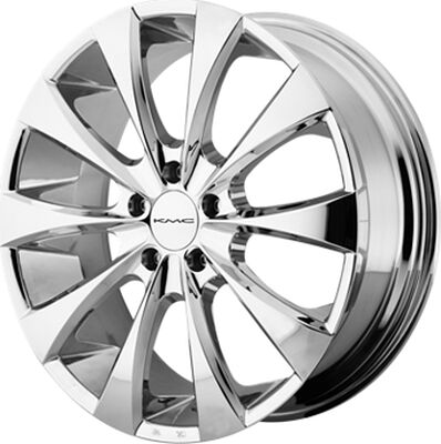 KMC KM679 8x20 5x115 ET 15 Dia 72 Chrome