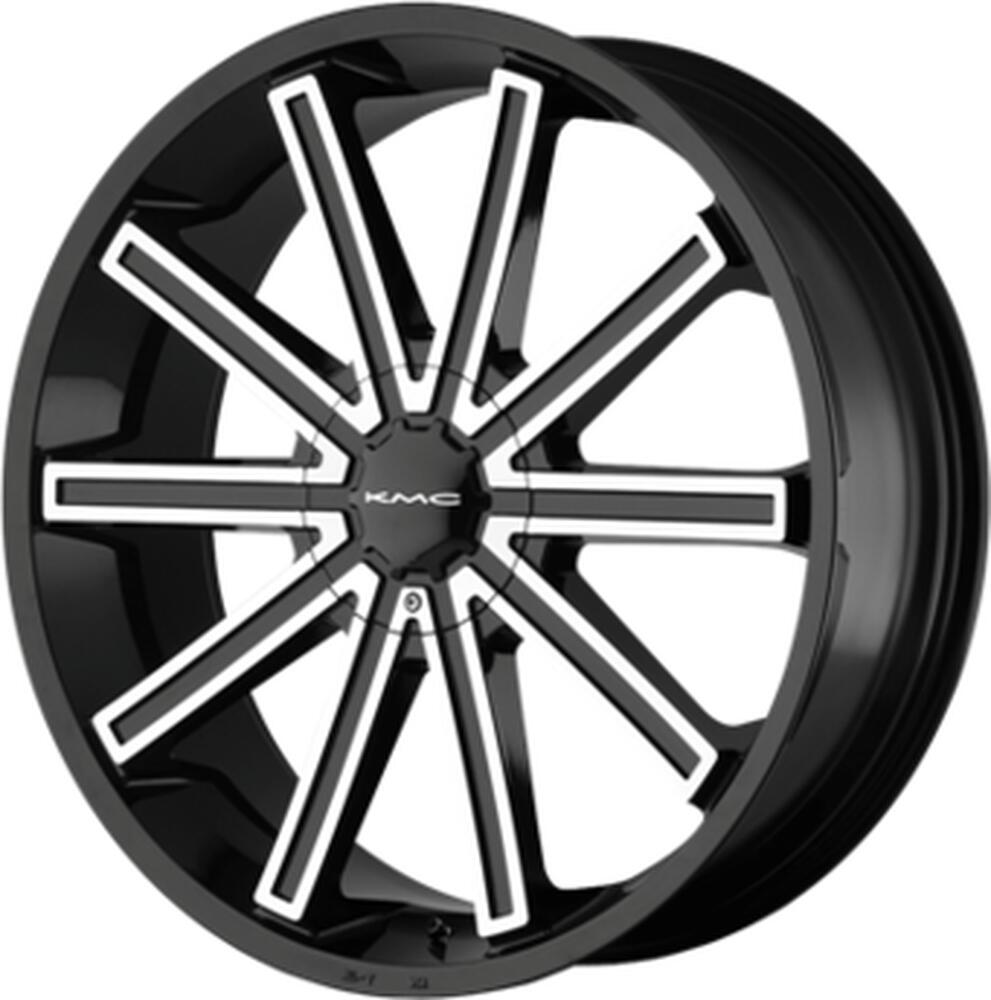 KMC KM681 8.5x20 5x112 ET 38 Dia 72.62 Black/Machined