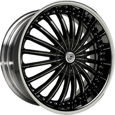 Lexani CS3 8.5x22 5x120 ET 37 Dia 78.1 Black/Chrome