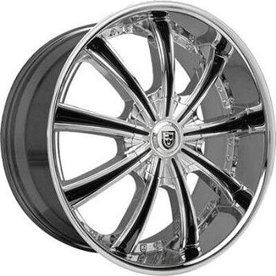Lexani LX19 9x22 5x150 ET 35 Dia 110 Chrome/Black