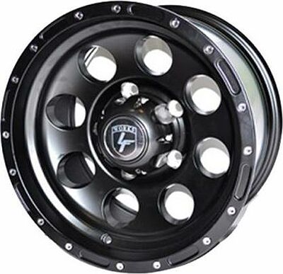 LF Works LF087 8x16 5x139.7 ET -5 Dia 110 Silver Full Machine Chrome Rivets