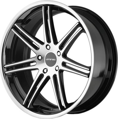 Lorenzo WL198 9x20 5x130 ET 38 Dia 71.5 Black/Machined