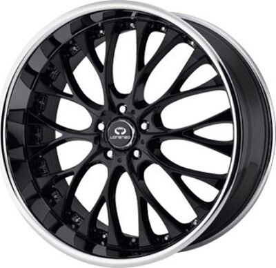 Lorenzo WL27 8x22 5x120 ET 40 Dia 74 Black/Machined