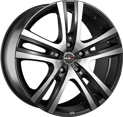 Mak Aria 8.5x20 5x112 ET 45 Dia 76 Gun Metal Mirror Face