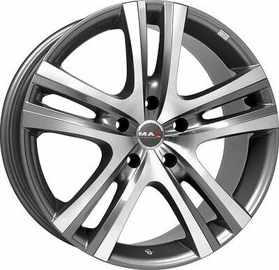 Mak Aria 9x18 5x150 ET 48 Dia 110.2 Gunmetal Mirror Face