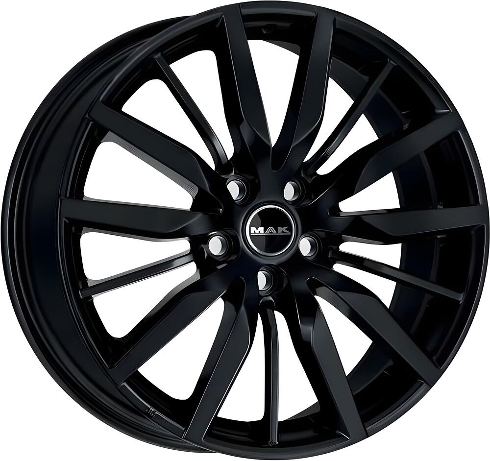 Mak Barbury 8x19 5x108 ET 45 Dia 63.4 Gloss Black