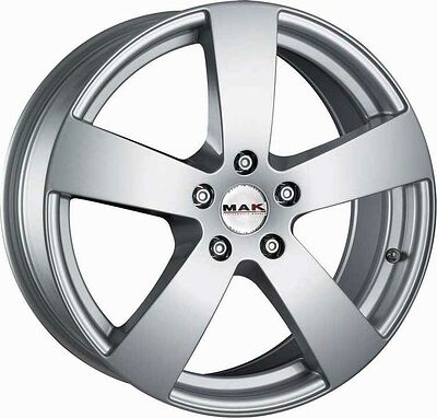 Mak Bee 7.5x17 5x120 ET 65 Dia 55 Silver