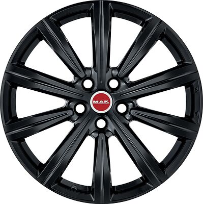 Mak Birmingham 8.5x20 5x108 ET 40 Dia 63.4 Gloss Black