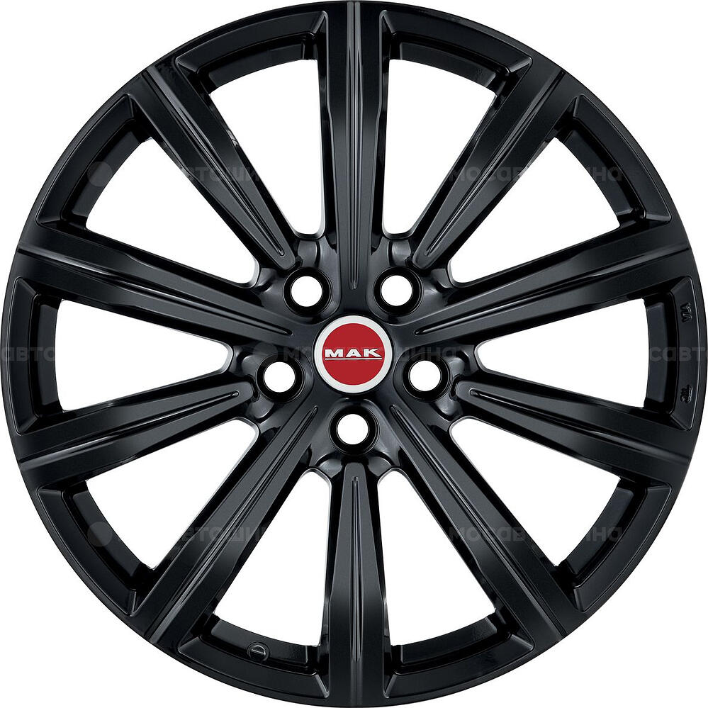 Mak Birmingham 9.5x22 5x112 ET 31 Dia 66.45 Gloss Black