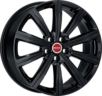 Mak Birmingham 8.5x20 5x108 ET 40 Dia 63.4 Gloss Black