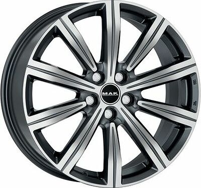 Mak Birmingham 8x19 5x108 ET 45 Dia 63.4 Gunmetal Mirror Face