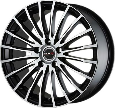 Mak Fatale 7.5x17 5x112 ET 43 Dia 76 W and black