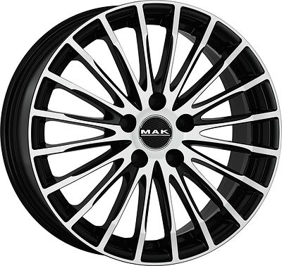 Mak Fatale 8x18 5x112 ET 30 Dia 76 White and Black