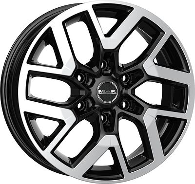Mak Gravel 7.5x17 6x130 ET 55 Dia 84.1 Black Mirror