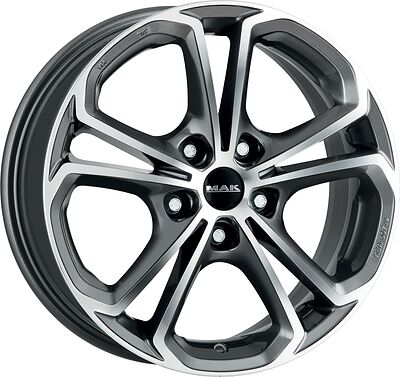 Mak Hessen 6.5x16 5x112 ET 42 Dia 76 Gunmetal Mirror Face