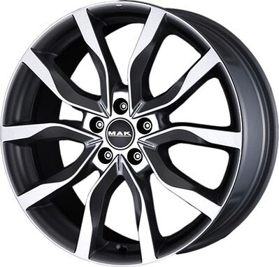Mak Highlands 7x17 5x100 ET 35 Dia 72 Gun Metallic - Mirror Face