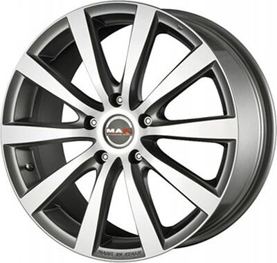 Mak Iguan 6.5x17 5x114.3 ET 48 Dia 64.1 GRAPHITE MIRROR FACE