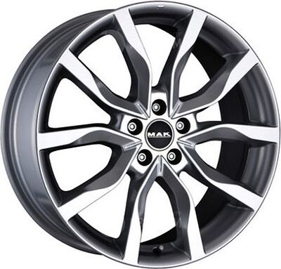 Mak KOLN 9.5x21 5x114.3 ET 48 Dia 76 Gunmetal Mirror Face