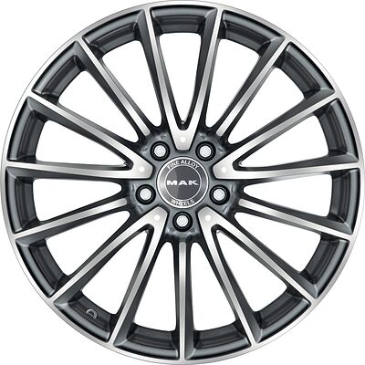 Mak Komet 8x19 5x112 ET 48 Dia 66.6 Gunmetal Mirror Face
