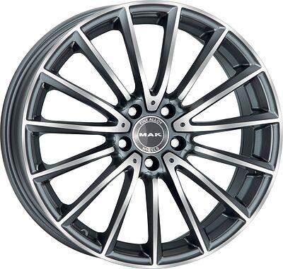 Mak Komet 8x19 5x112 ET 48 Dia 66.6 Gunmetal Mirror Face