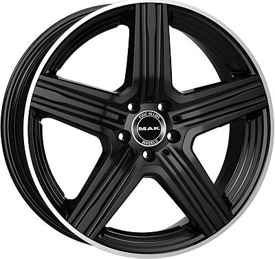 Mak Lewis 8x18 5x112 ET 33 Dia 66.6 Gloss Black Mirror Ring