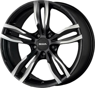 Mak Luft 8x18 5x112 ET 57 Dia 66.6 Gun Metallic - Mirror Face