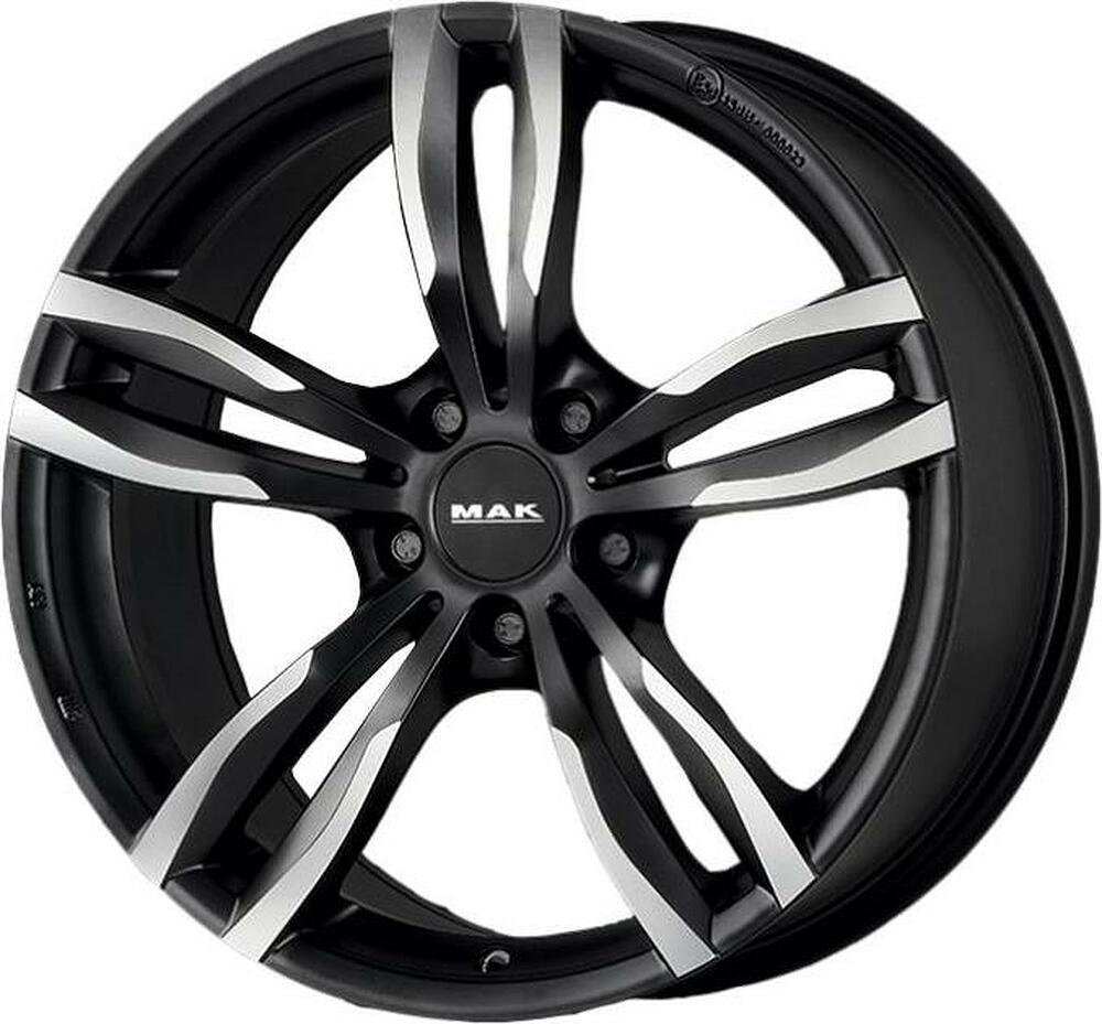 Mak Luft 7.5x18 5x120 ET 45 Dia 72.6 Gun Metallic Mirror Face