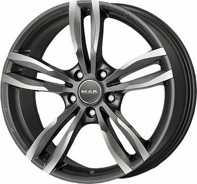 Mak Luft 8x18 5x112 ET 30 Dia 66.6 Gunmetal Mirror Face