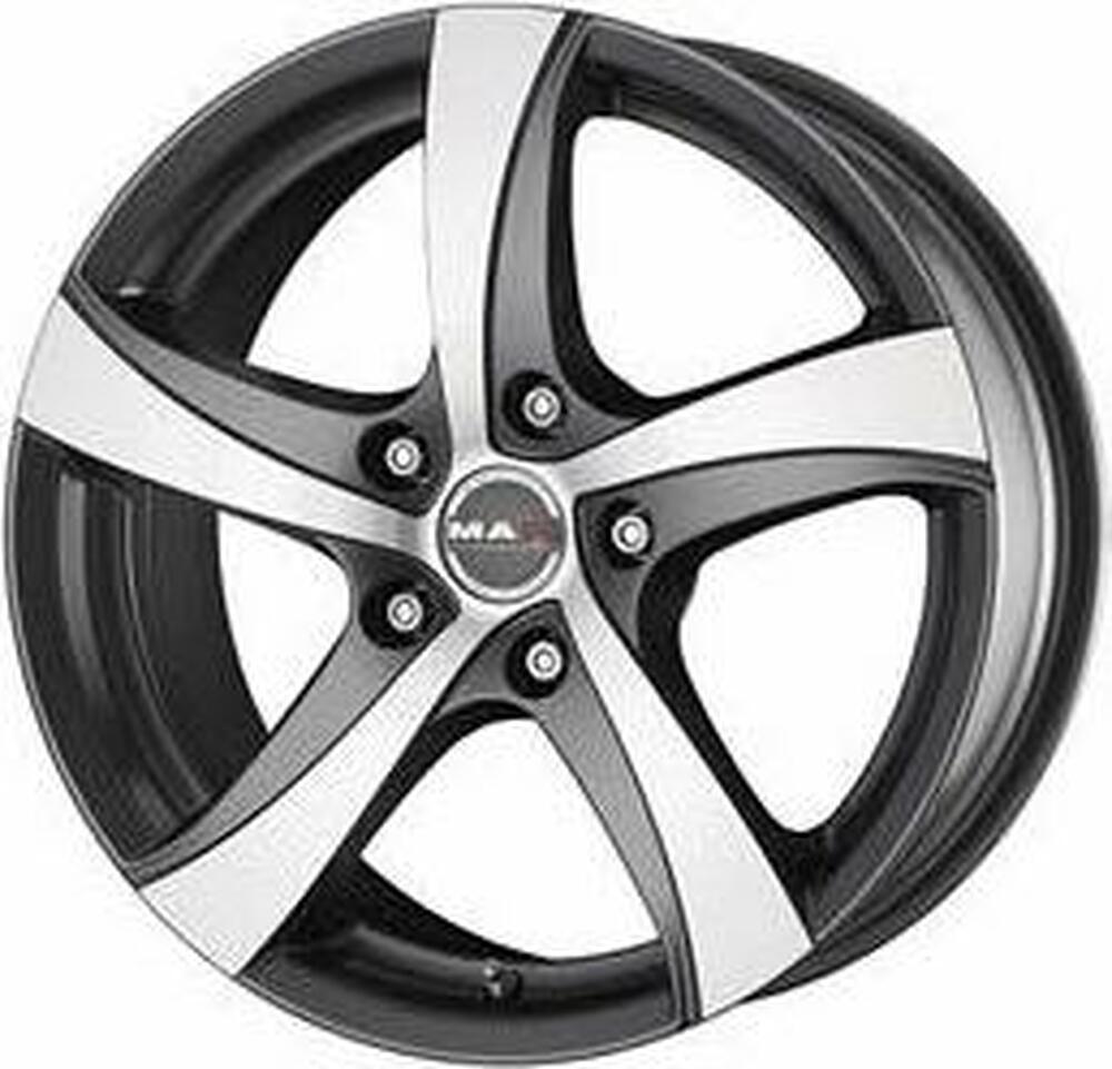 Mak Mistral 8x17 5x100 ET 35 Dia 72 Gun Metallic - Mirror Face