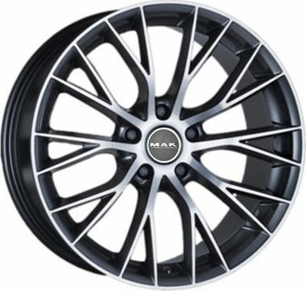 Mak Munchen 8x18 5x120 ET 30 Dia 72.6 Gunmetal Mirror Face