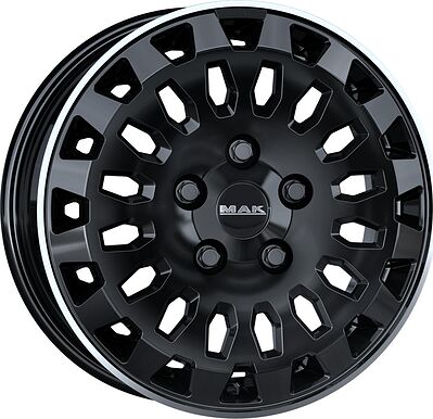 Mak Overland 7x17 5x120 ET 51 Dia 65.1 Black Mirror