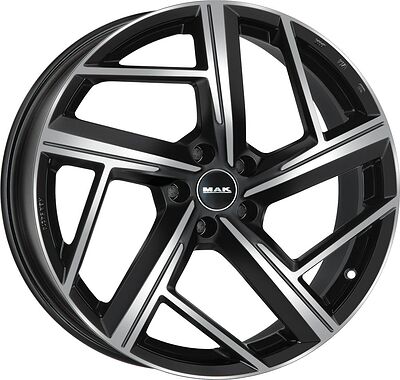 Mak Qvattro 8x18 5x112 ET 42 Dia 66.45 Black Mirror