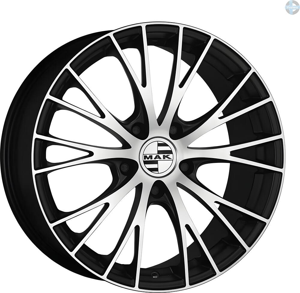 Mak Rennen 8x18 5x112 ET 39 Dia 66.45 Ice Black