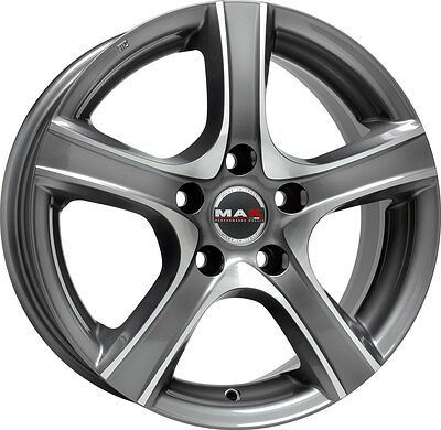 Mak Scorpio 6.5x16 5x105 ET 39 Dia 56.6 SILVER GG