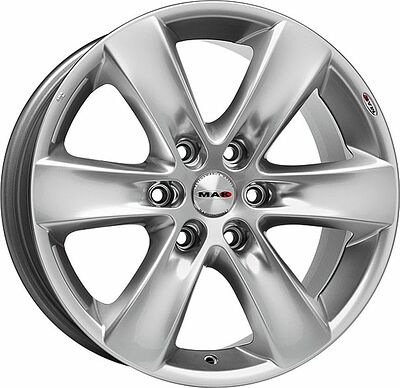 Mak Sierra 7x15 6x139.7 Dia 112 Hyper Silver