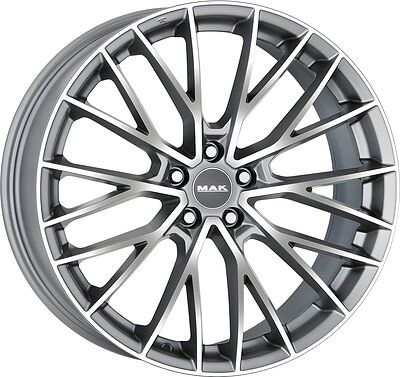 Mak Speciale 8.5x20 5x112 ET 45 Dia 76 Graphite Mirror Face
