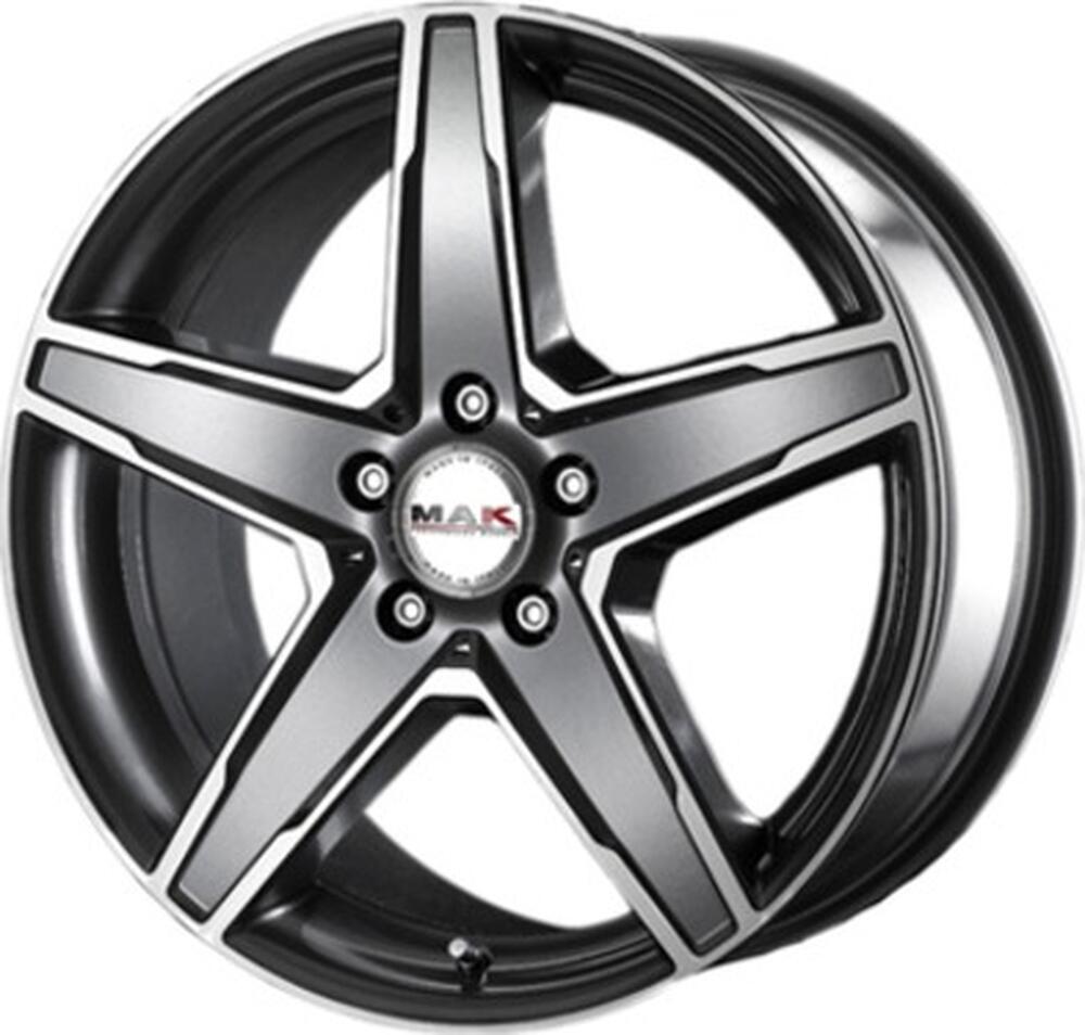 Mak Stern 8x18 5x112 ET 45 Dia 66.6 Gun Metallic - Mirror Face