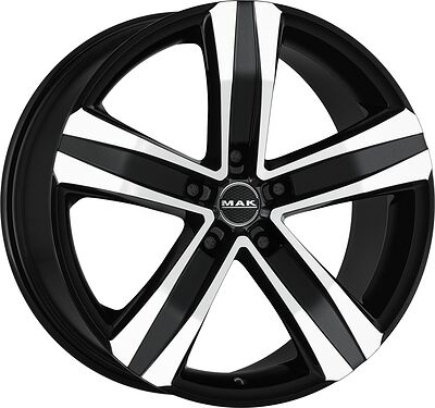 Mak Stone 5 7.5x18 5x108 ET 45 Dia 63.4 Black mirror