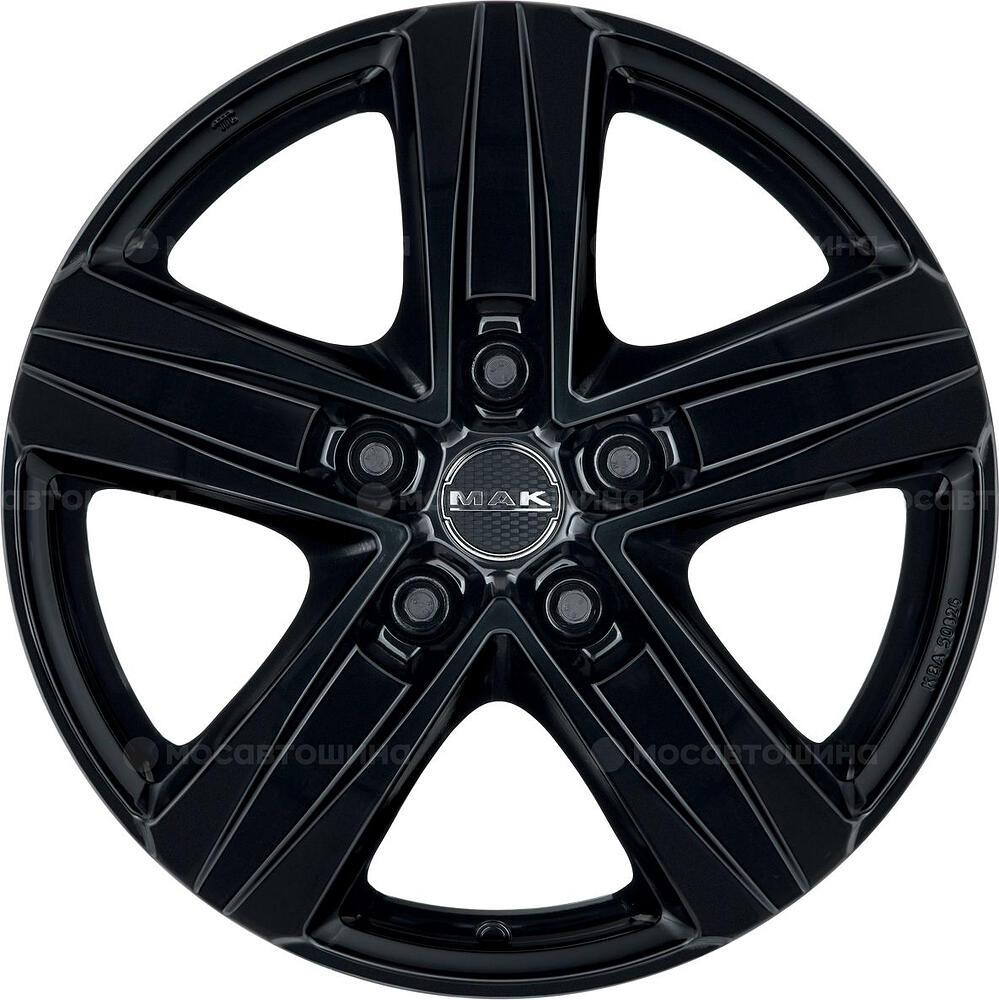 Mak Stone 5 6.5x15 5x118 ET 65 Dia 71.1 Gloss Black