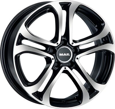 Mak Stuttgart 8x18 5x112 ET 45 Dia 66 Black mirror